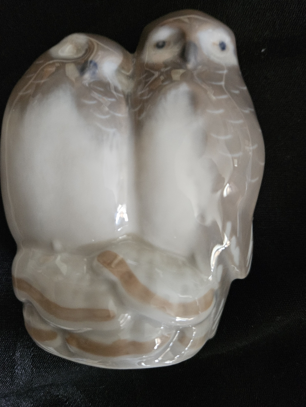 Porcelain Royal Copenhagen Double Owl Figurine